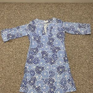 Jude connally blue patterned dress